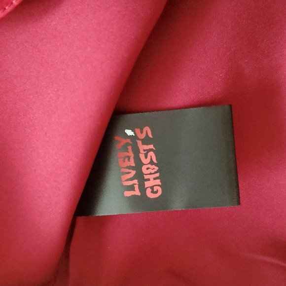 *NWT* Lively Ghosts Draconian Red Corset Top with Ribbon Details - Picture 13 of 16